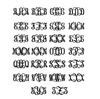 Three Letter Monogram Embroidered Bathroom Towel Set