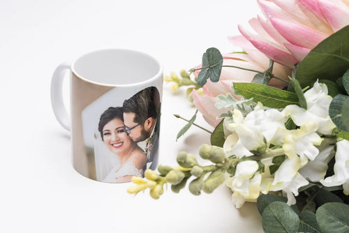 Custom Photo Mug: Wedding, Anniversary, Christmas - Personalized Gift