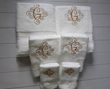 Monogram Bath Towel Set