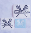 Personalized Lacrosse Stick Decal - Coach & Mom Gift