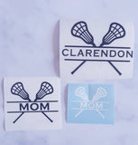 Personalized Lacrosse Stick Decal - Coach & Mom Gift