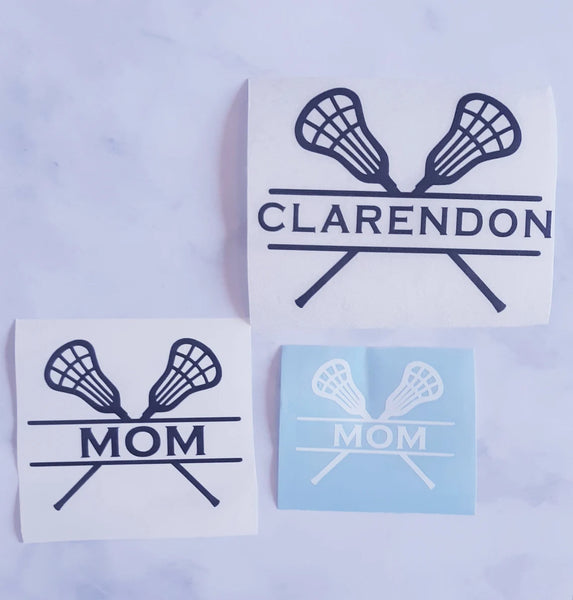 Personalized Lacrosse Stick Decal - Coach & Mom Gift
