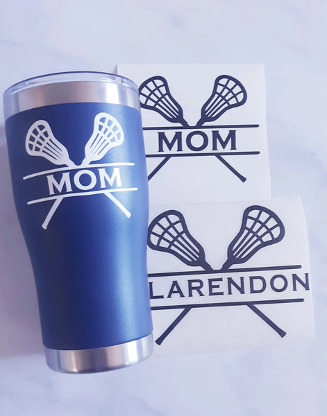 Personalized Lacrosse Stick Decal - Coach & Mom Gift