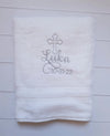 Personalized Christening Cross Towel Baptism Gift