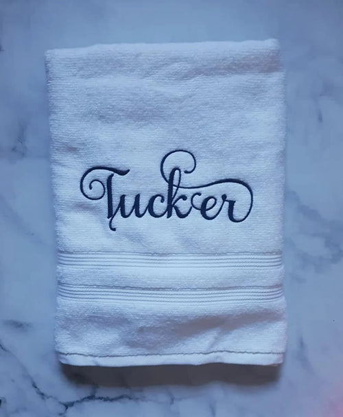 Bathroom Towel with Embroidery Name