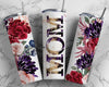 Stainless Floral Skinny Tumbler - Personalized Mother's Day Gift