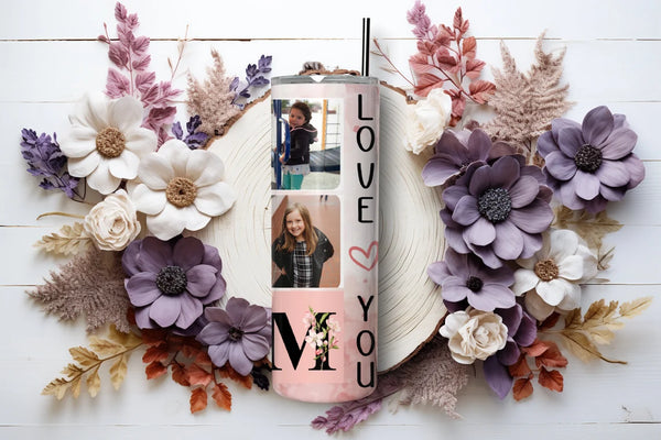 Customizable Mom Photo Tumbler - Personalized Mother's Day Gift