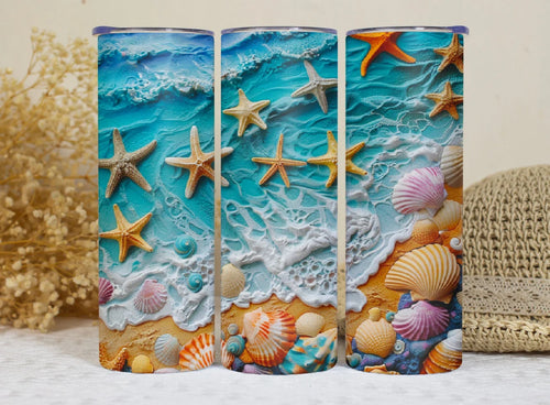 Personalized 3D Beach Tumbler - Girls Group Summer Trip Gift"