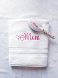 Personalized Embroidered Bathroom Towel for Mom