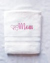 Personalized Embroidered Bathroom Towel for Mom