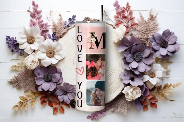 Customizable Mom Photo Tumbler - Personalized Mother's Day Gift