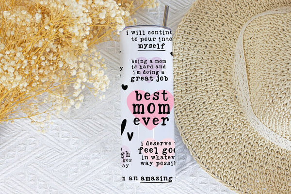 Daily Reminders Affirmations Tumbler - Motivational Gift