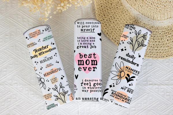 Personalized Teacher Affirmation Tumbler - Daily Inspiration