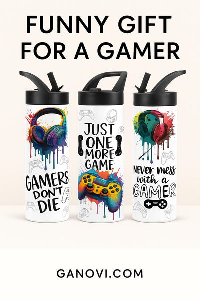 Funny Gamer Sport Water Bottle