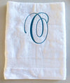 Monogram White Bathroom Towel