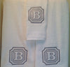 Monogrammed Custom Hand Towels - Housewarming & Wedding Gift