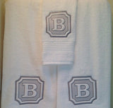 Monogrammed Custom Hand Towels - Housewarming & Wedding Gift