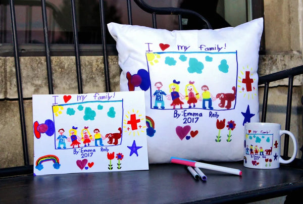 Child's Artwork Mug - Personalized Birthday Gift for Grandma - Fun Bespoke Godparent Gift