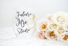 Personalized Future Mrs & Lucky Mr Stemless Wine Glass Set