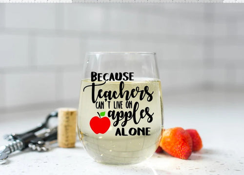 Teacher's Wine Glass: End-of-Year Appreciation Gift