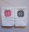 Monogrammed Custom Hand Towels - Housewarming & Wedding Gift