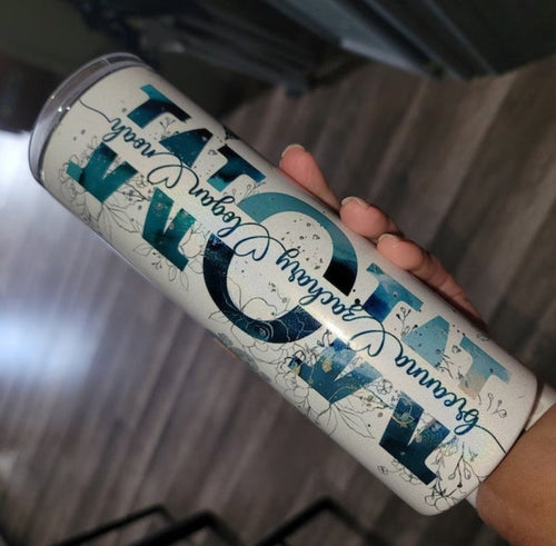 Teal Mom Tumbler with Kids' Names