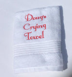 Personalized Wedding Crying Hand Towels
