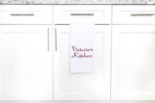 Personalized Embroidered Kitchen Towel