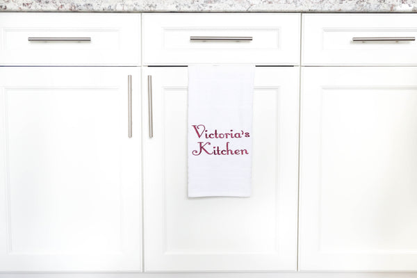 Personalized Embroidered Kitchen Towel
