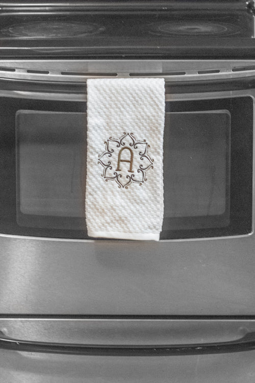 Monogram Personalized Embroidered Kitchen Towel and Decor
