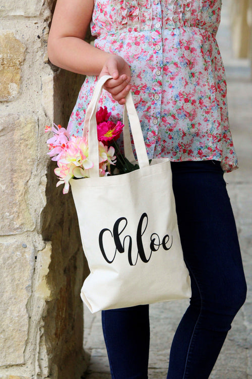 Personalized Bridesmaids tote bag