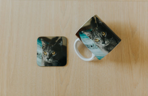 Pet Lover Mug and Coaster Gift set for Pet Memorial or Dog Loss
