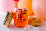Donuts are my love language Stemless wine Glass