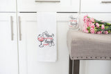 Wine a little laugh a lot kitchen towel and wine glass gift set