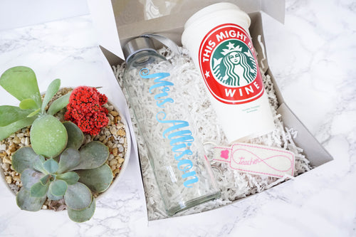 Personalized Teacher Gift - Teacher Gift Box - Christmas Gift for Teacher - End of the year Gift Set