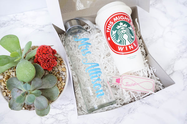 Personalized Teacher Gift - Teacher Gift Box - Christmas Gift for Teacher - End of the year Gift Set