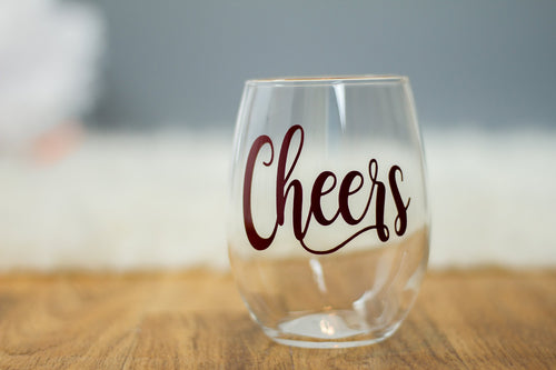 Cheers Wine Glass