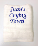 Personalized Wedding Crying Towels