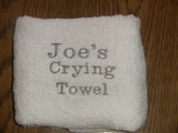 Personalized Wedding Crying Towels